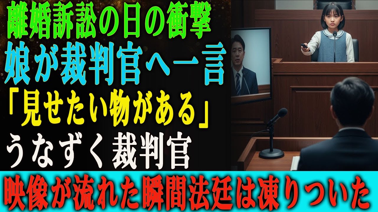 夫が離婚訴訟を起こした日、 7歳の娘が裁判官に言った。  「裁判官님、ママが知らないこと…お見せしましょうか？」  裁判官がうなずくと、 映像が流れ、法廷は一瞬で凍りついた。