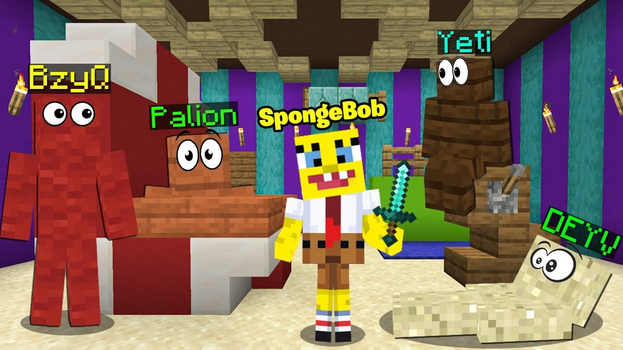 KAMUFLAŻ CHOWANY z SPONGEBOB w Minecraft!