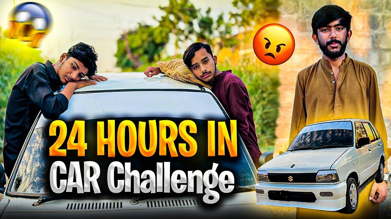 24 Hours Survival In Car Challenge |😱 Very Hard Challenge |🥵