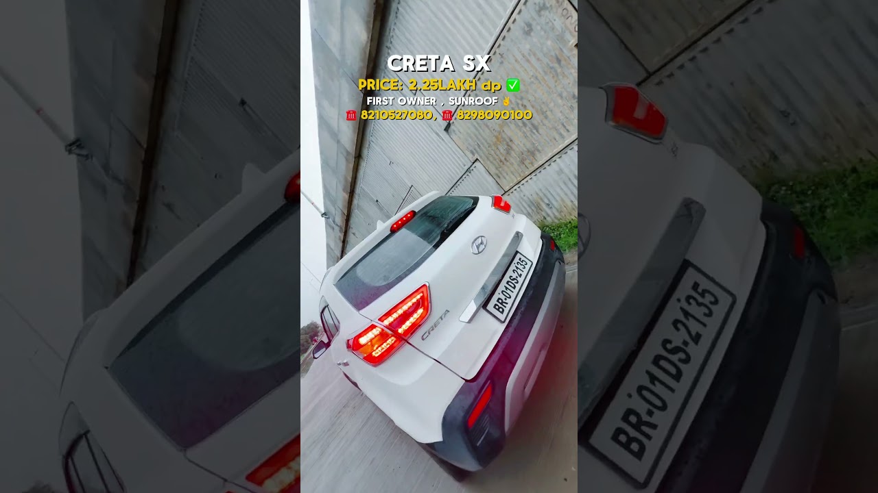 Creta SX Foe Sale ✅ #rahulcarbazar #carbazar #usedcars #bhagalpur #secondhandcar #reels #bihar
