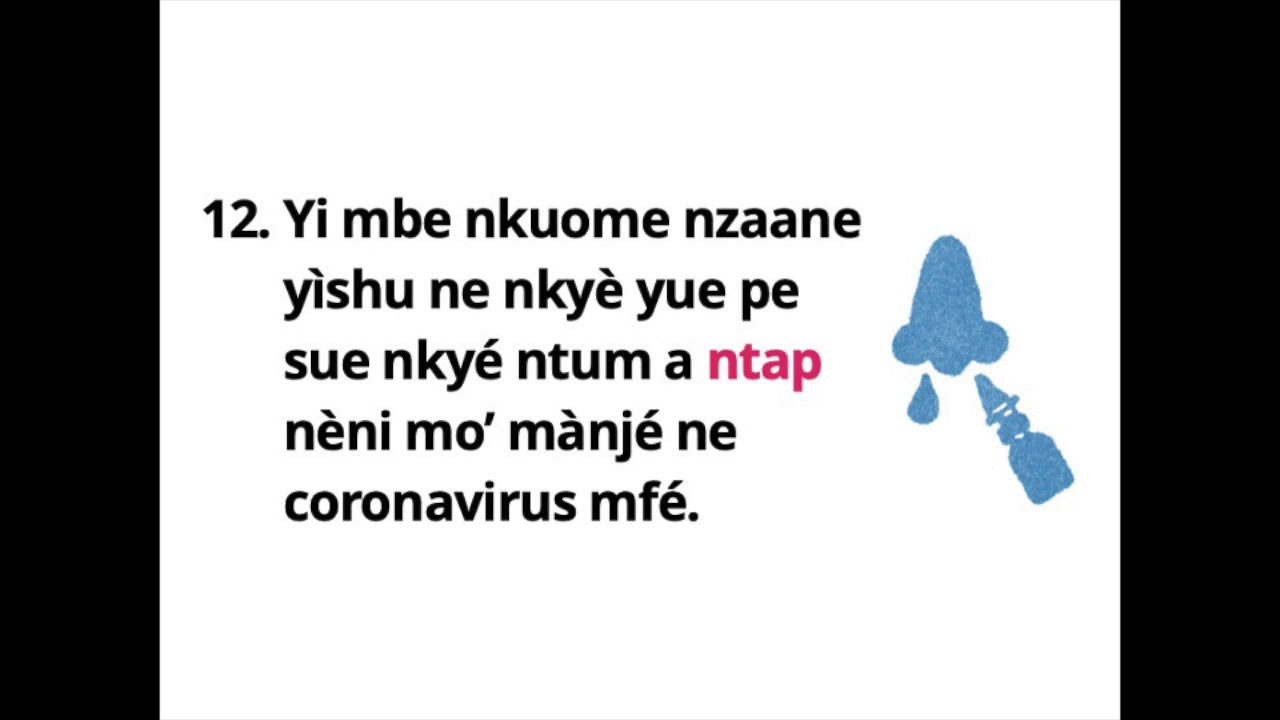 Bamum: Covid-19 Myth Busters from WHO in World Languages