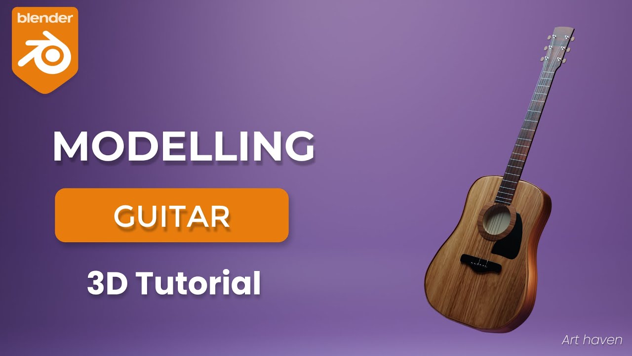 How to Make Realistic Guitar in Blender