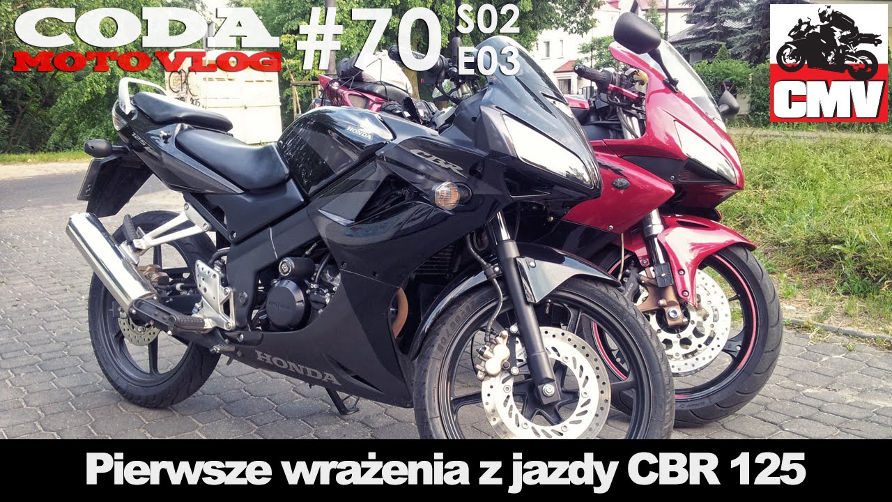 CMV#70: Pierwsze wrażenia z jazdy CBR 125 - CODA MotoVlog