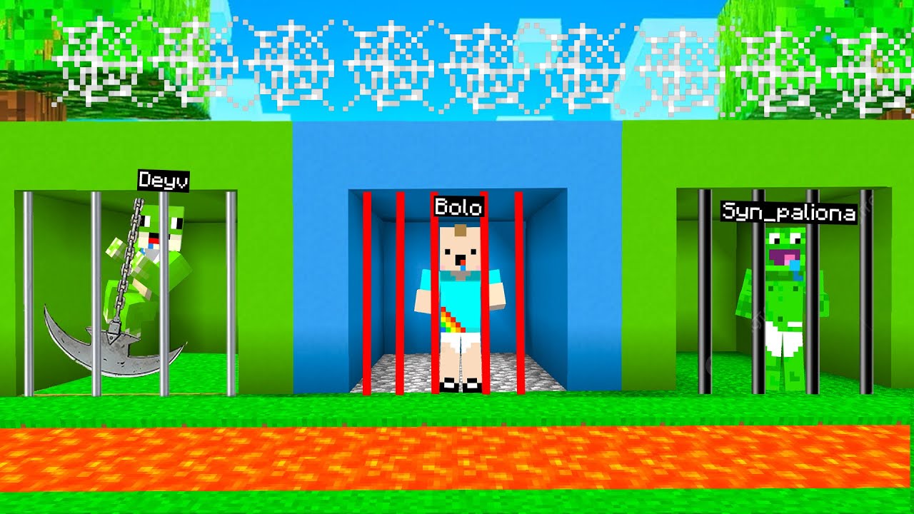 WIĘZIENIE DEYV VS BOLO BS SYN_PALIONA w Minecraft!