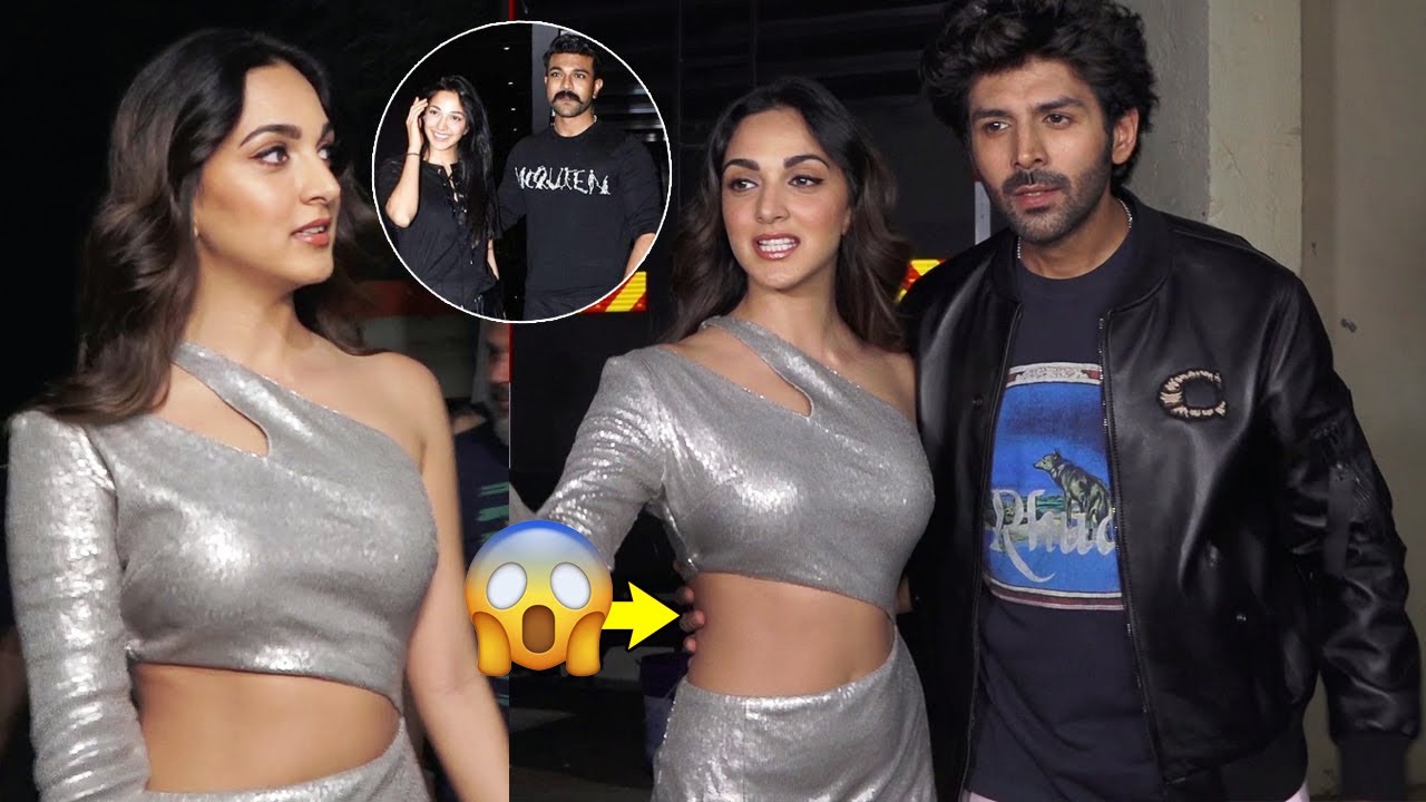 Ram charan#RC15 Heroine Kiara Advani and KARTIK ARYAN Spotted Promoting BHOOL BHULAIYAA2|Sankharavam
