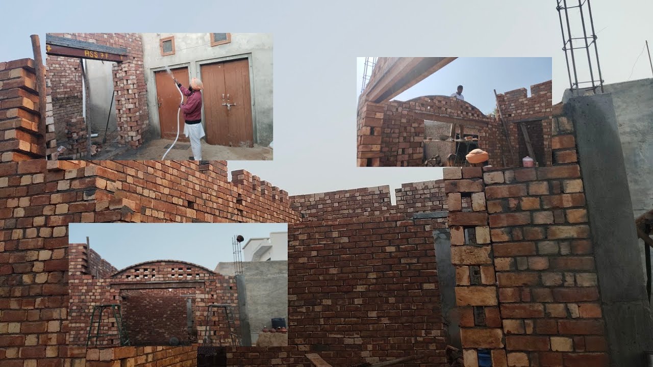 Ajj new house da design da kam 60% complete hogya new house working 🏡 day 25 🏡🏡 