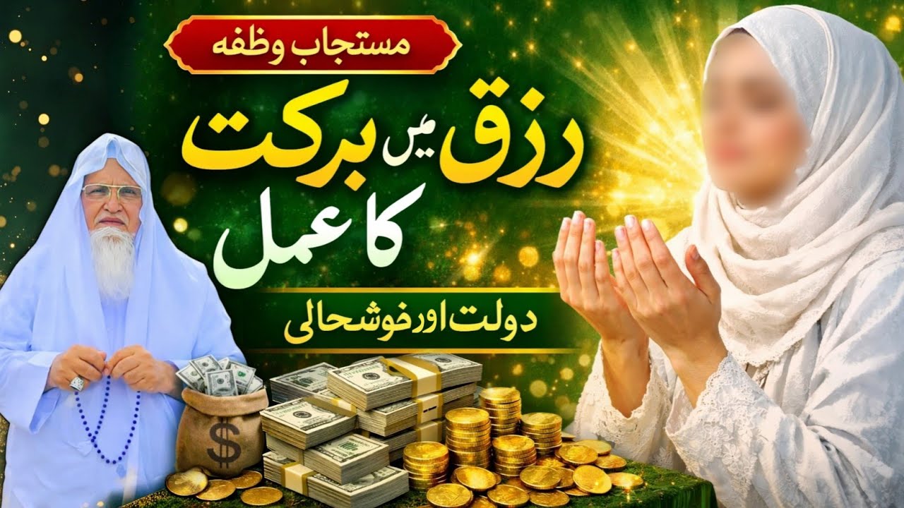 Rizq Me Barkat Ka Amal | Daulat Aur Khush'Hali Ka Wazifa | Maulana Yunus Palanpuri #rozikawazifa