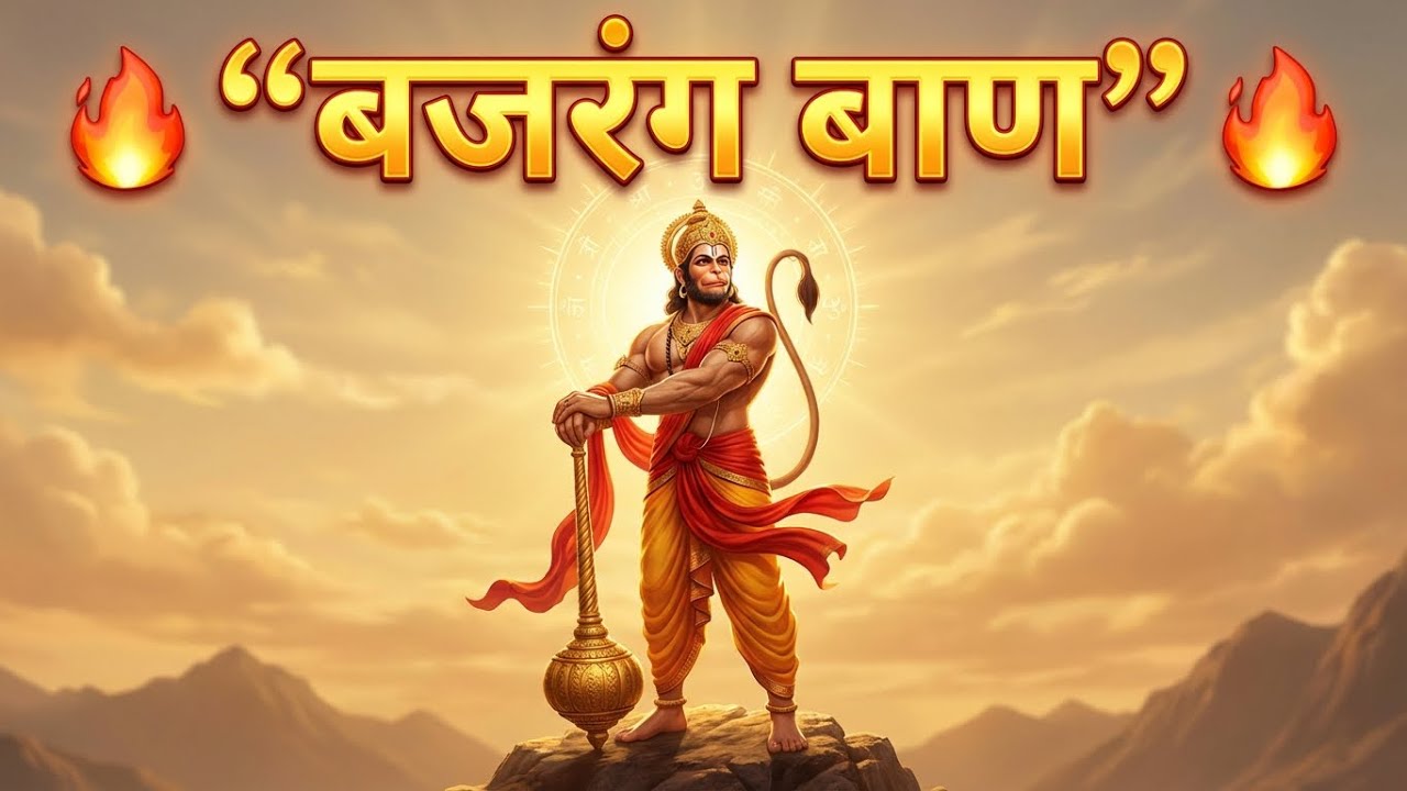 ⚡️जब संकट तुरंत हटाना हो, तब बजरंग बाण जरूर सुनें 🙏⚡️#hanuman #mantra 