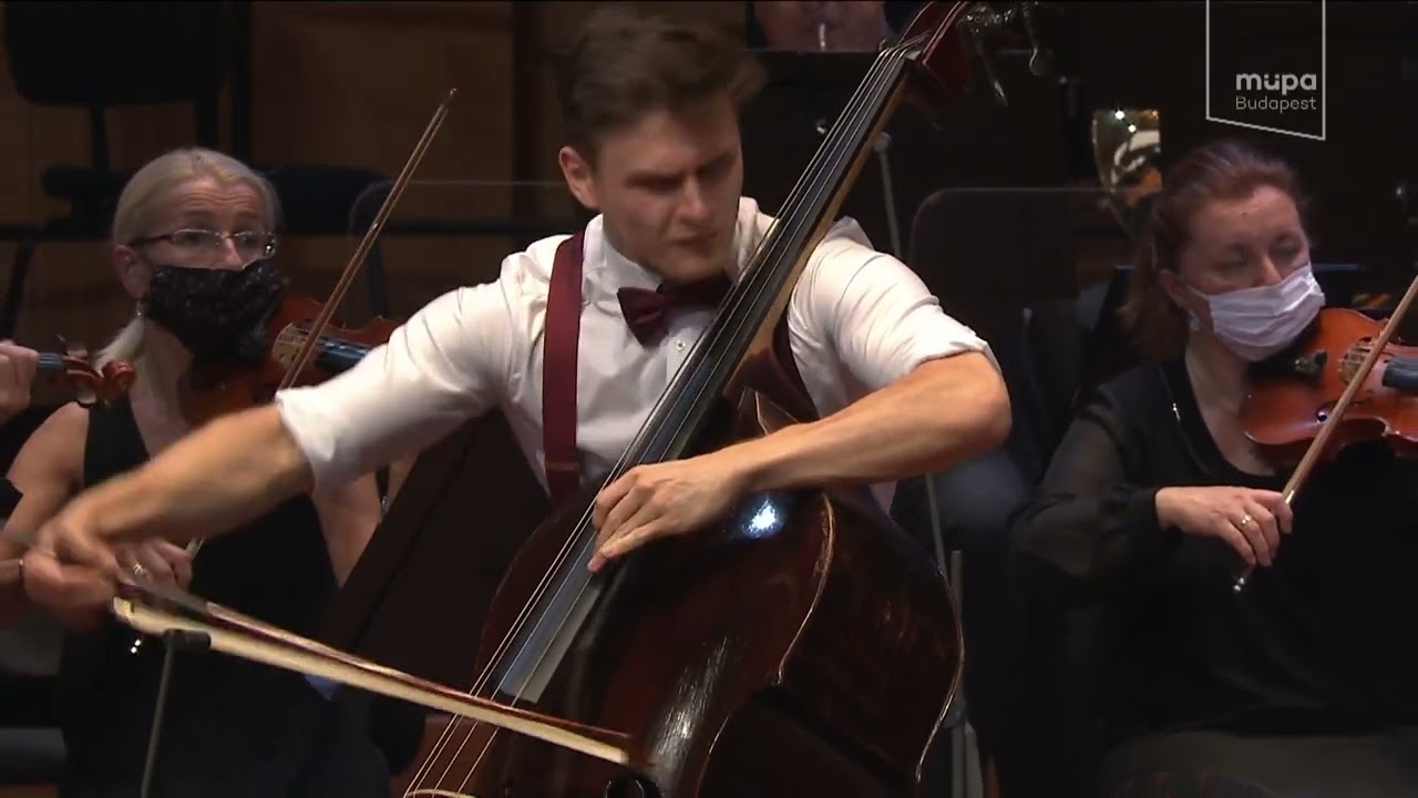 Serge Koussevitzky: Double Bass Concerto, 3rd mvt., Dominik Wagner, Matyas Antal, Miskolc SO, MüPa