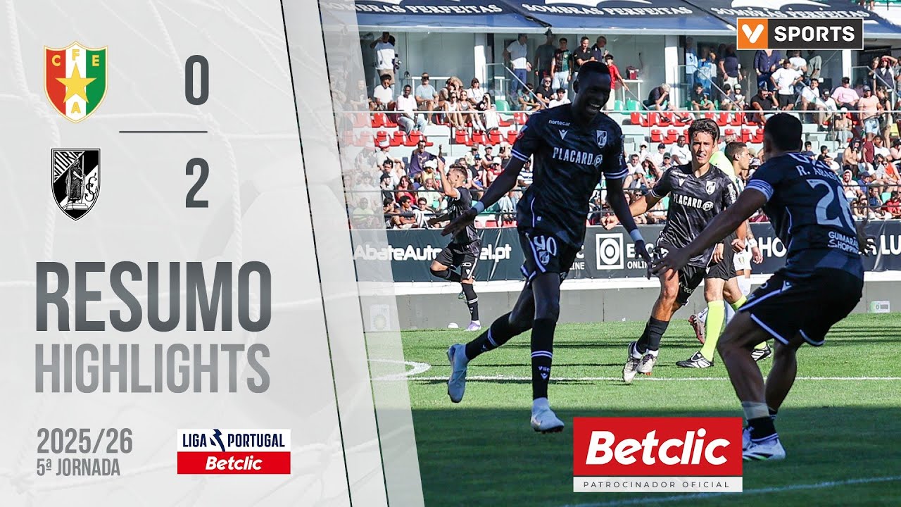 Resumo: Estrela Amadora 0-2 Vitória SC (Liga 25/26 #5)