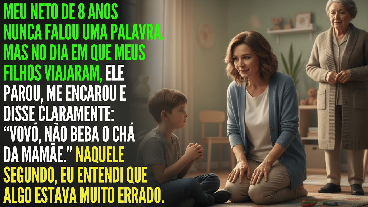 Meu neto nunca falou… até o dia em que os pais viajaram. O que ele disse me salvou