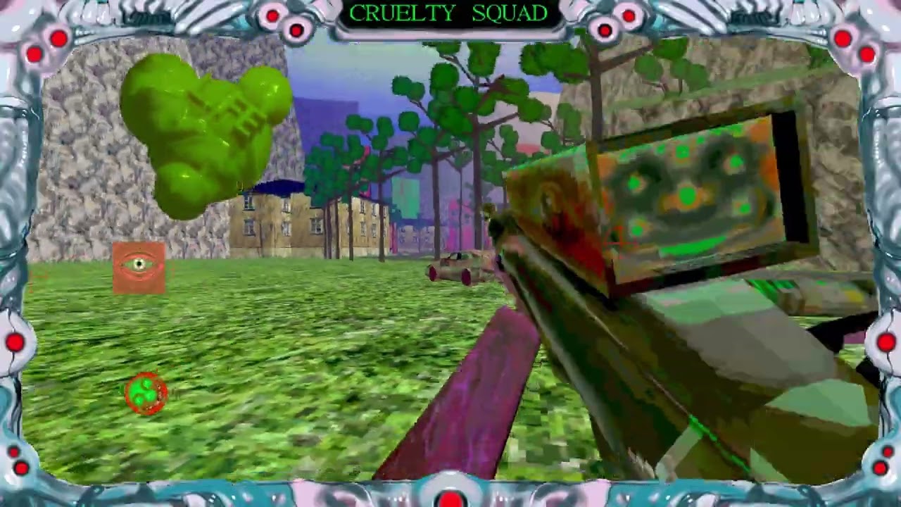 Playing around with triagon heads | Cruelty Squad gameplay | House triagons offing success