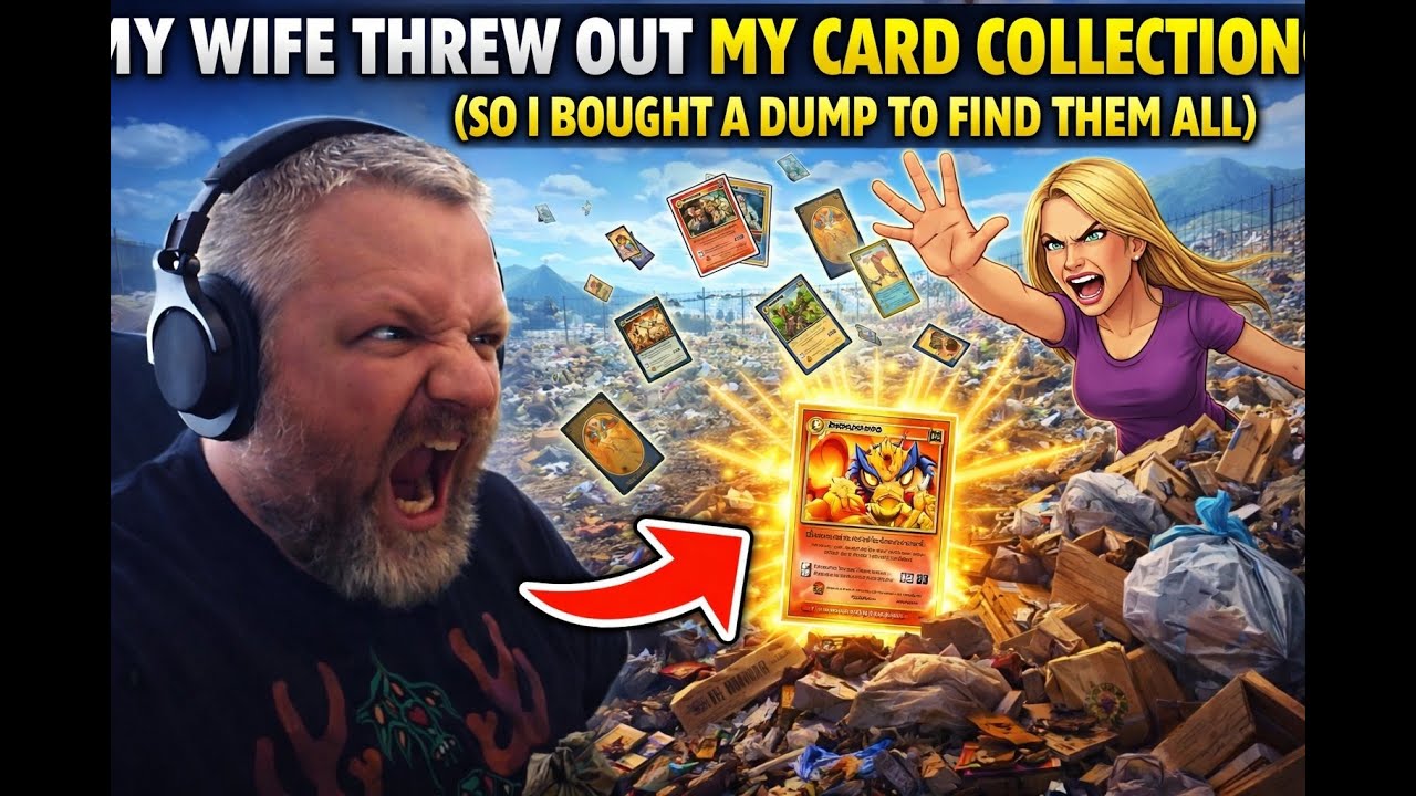 When Cards are Life - My Wife Threw Out My Card Collection (So I Bought a Dump to Find Them All) ⭐