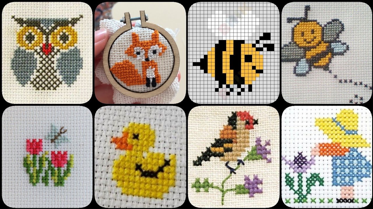 Eye catching small cross stitch pattern for beginners/bird cross stitch embroidery design