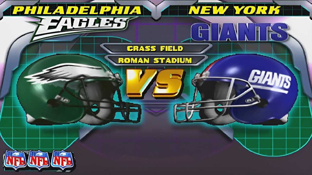 Геймплей NFL Blitz 2000 (N64) | Филадельфия Иглз против Нью-Йорк Джайентс