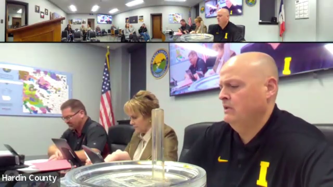 Hardin County Board of Supervisors Meeting 11/26/2025
