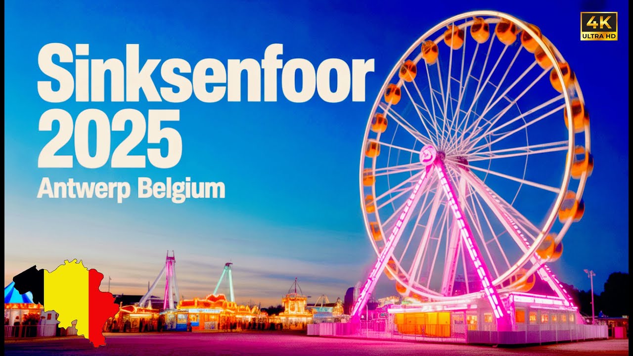 🎡 Sinksenfoor Antwerp 2025 🎆 | Belgium’s Biggest Funfair in Stunning 4K UHD