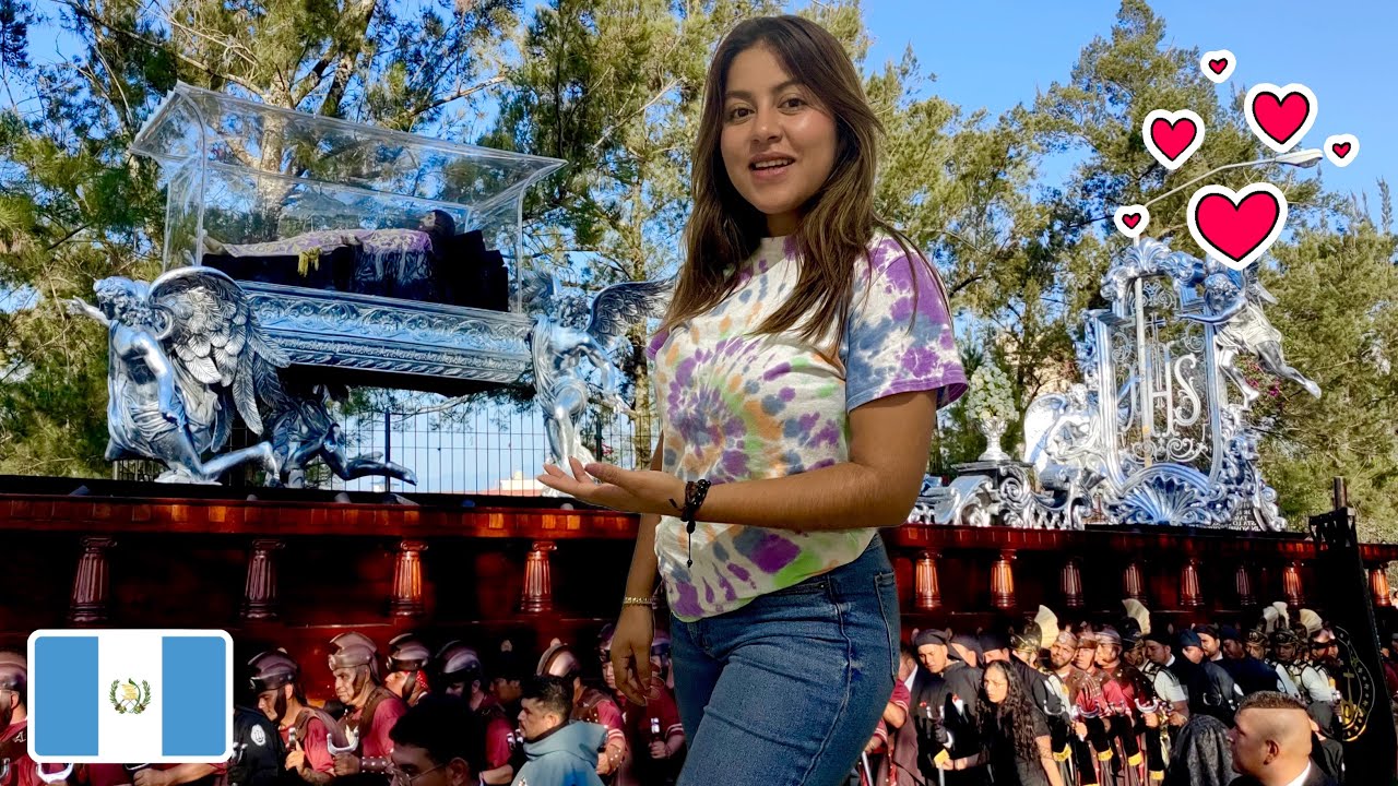 PROCESIÓN CRISTO YACENTE EL CALVARIO en CIUDAD de GUATEMALA 🇬🇹 LA MÁS GRANDE DEL MUNDO | Celinaz
