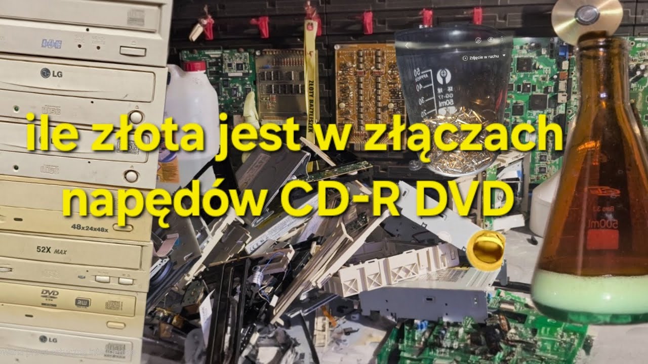 Czy opłaca się rozbierać stare napędy CD-R DVD ile jest tam złota i co można odzyskać #gold #złoto