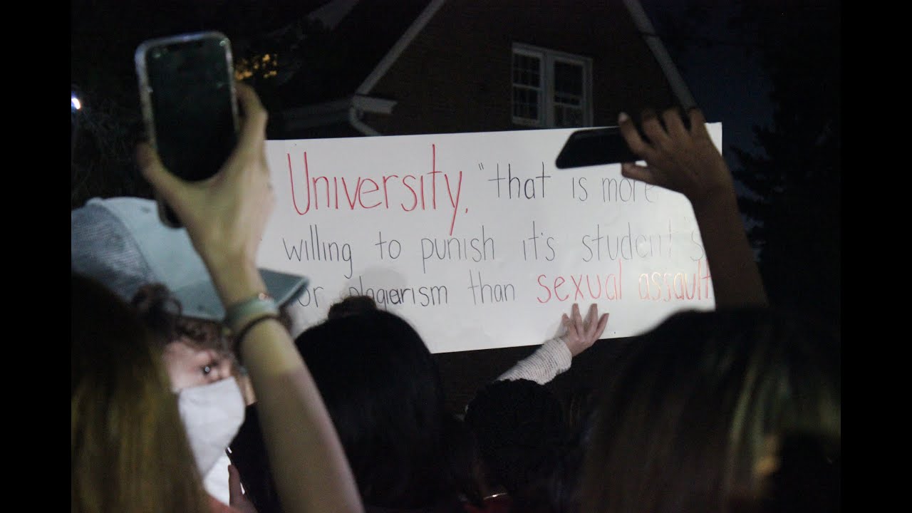 Theta Chi fraternity protest