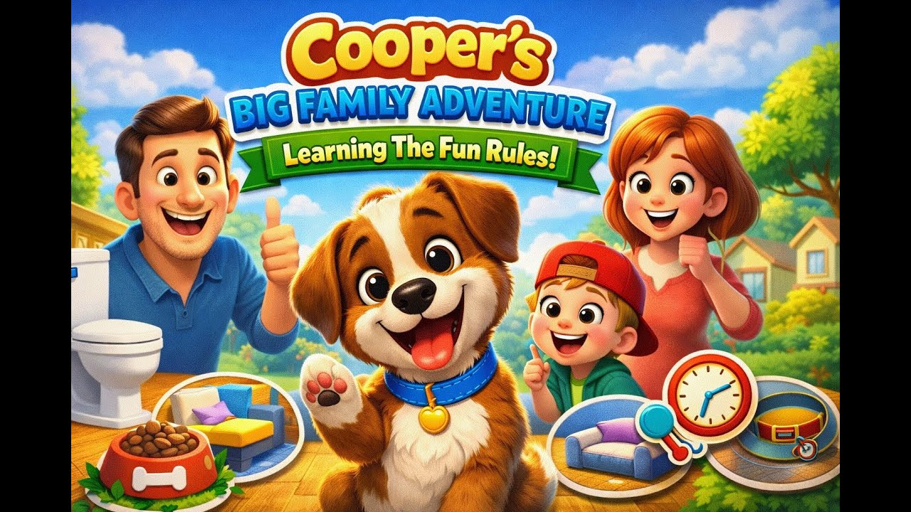 Cooper’s First Days in a Loving Family  Learning Fun Family Rules #viral #tiktok #funny