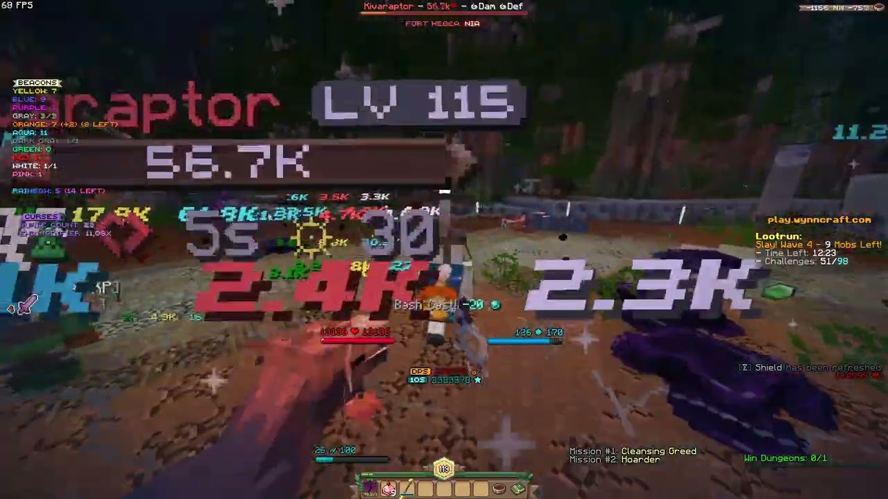worse warrior doing lootrun