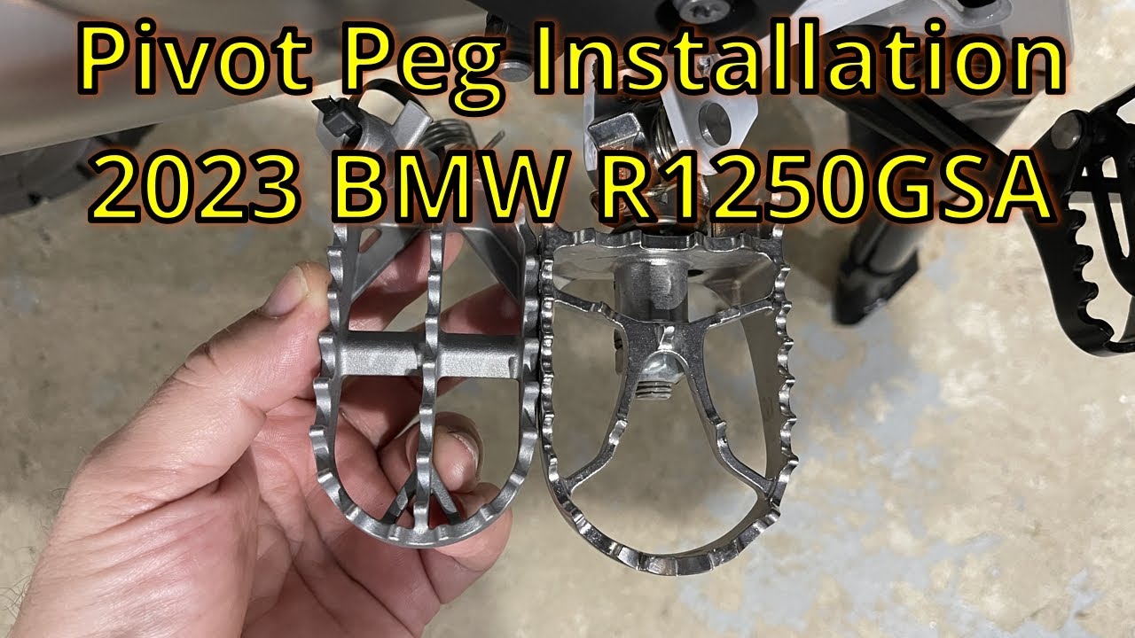 Install Pivot Pegs (2023 BMW R1250 GSA)