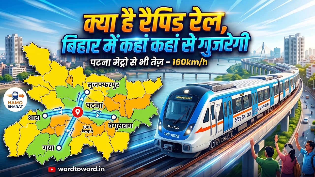 Kya hai Rapid Rail | Bihar me yah kahan kahan se gujregi | Bihar News | wordtoword.in