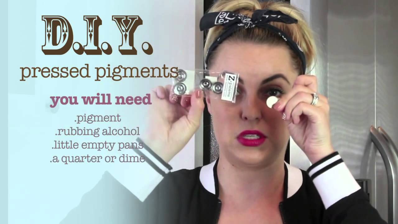 How to make pressed eyeshadows out of loose pigments- Elle Leary Celebrity Makeup Artist