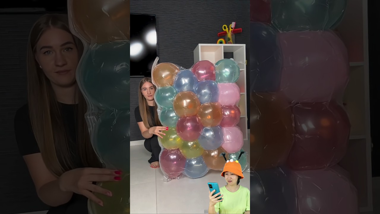 A bouncy balloon bed! 🎈😆