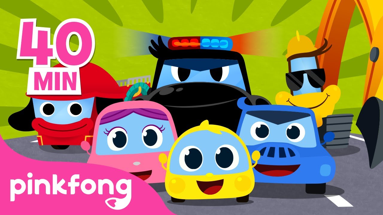 Vroom vroom Autolieder Mix 🚔 | Baby Shark Deutsch +Playlist | Pinkfong Kinderlieder