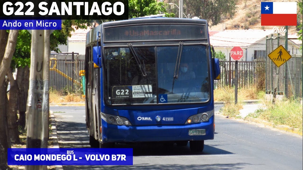 Поездка G22 TRANSANTIAGO на автобусе CAIO MONDEGO L Volvo B7R LE ZN6320