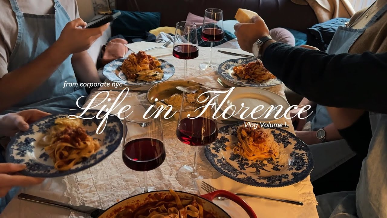 A Week in My Life in Florence 🇮🇹 | Pasta Classes, Thanksgiving, Market Days & Cozy Cooking