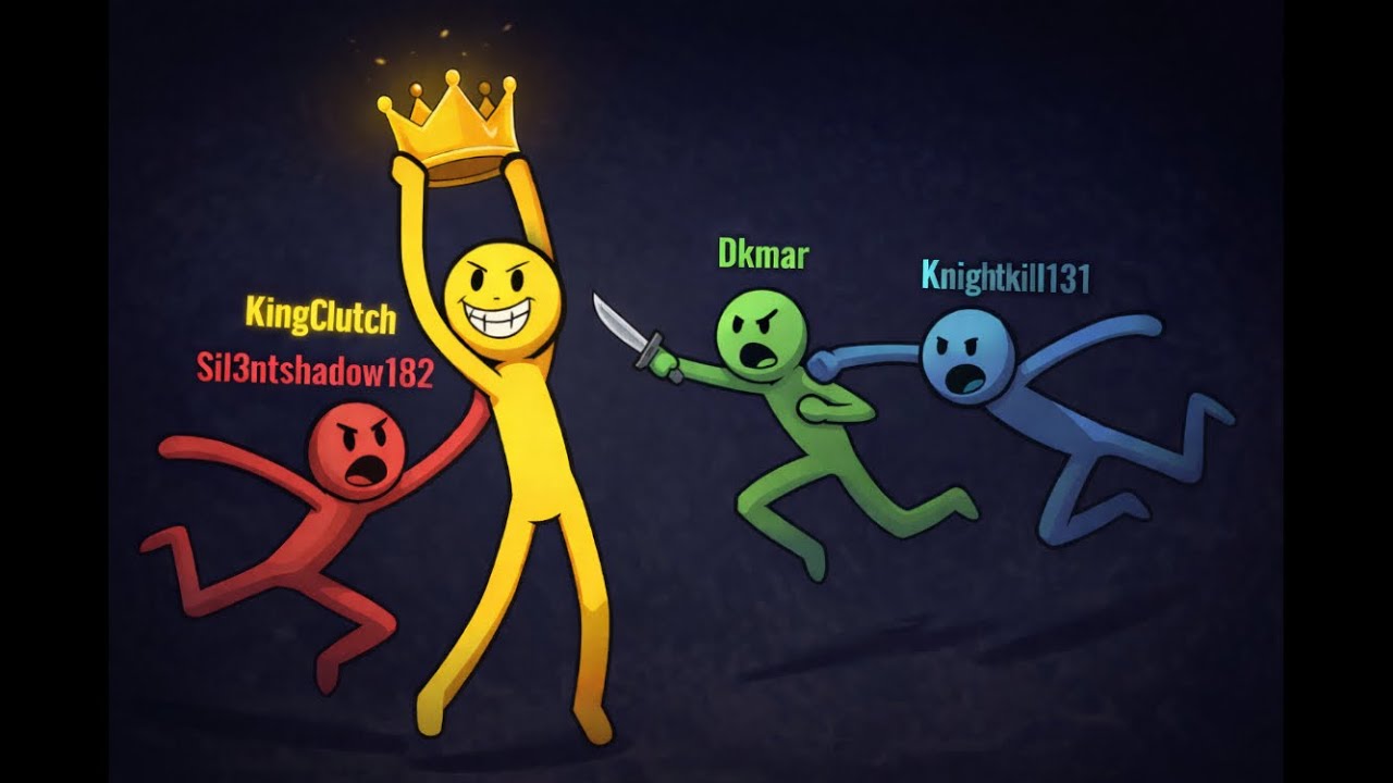 They want my CROWN!!!!👑  Stick Fight but in Roblox.
