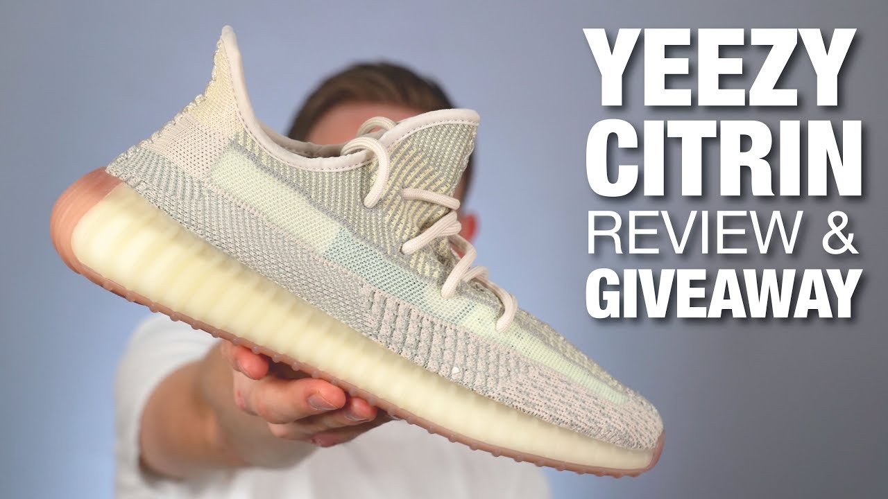 Adidas YEEZY 350 V2 CITRIN Review & GIVEAWAY