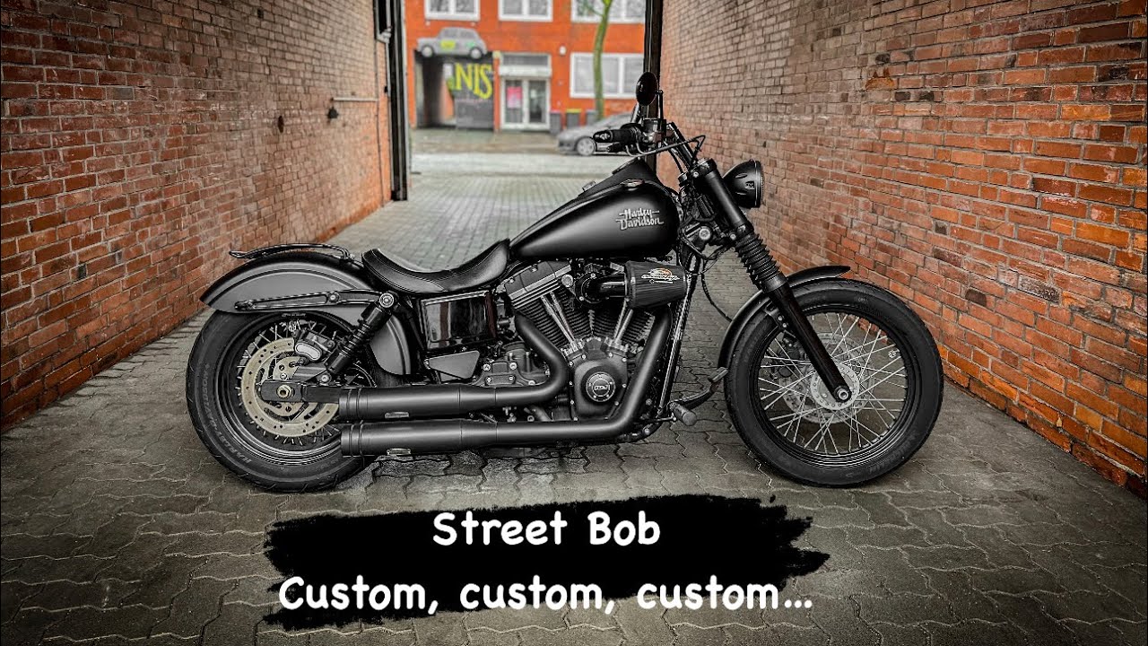 Harley Davidson Street Bob Jekill & Hyde 103er 2015er 1. Hand 9600 km Dyna