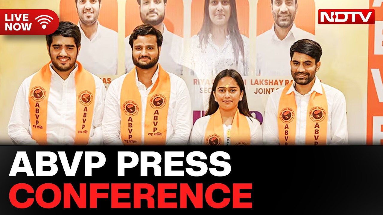 LIVE: ABVP Holds Press Conference on Delhi University Election 2026 Result