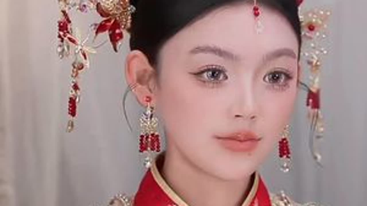 江浙沪新娘最爱的减龄秀禾造型！ 姐妹们～昨天处理了一些事情今天来给大家更新啦这是最近比较流行的江浙沪一带比较流行的秀禾造型减龄必备！一定要好好学哦～及时更新自己#化妆师的工作日常 ...