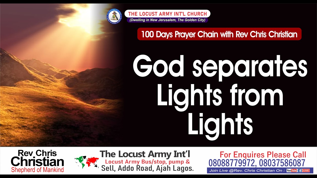Rev. Chris Christian | God separates Lights from Lights