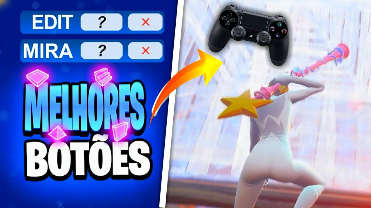A MELHOR CONFIGURAÇÃO DE BOTÕES PARA CONSOLE/CONTROLE DO FORTNITE! MELHORES BINDS (PS4/PS5/XBOX/PC)
