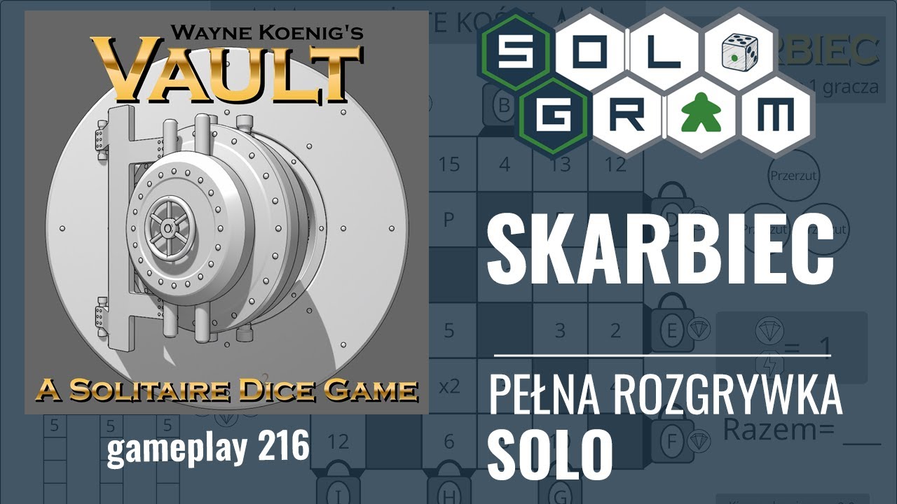 Skarbiec | pełna rozgrywka solo | zasady gry | gameplay 216