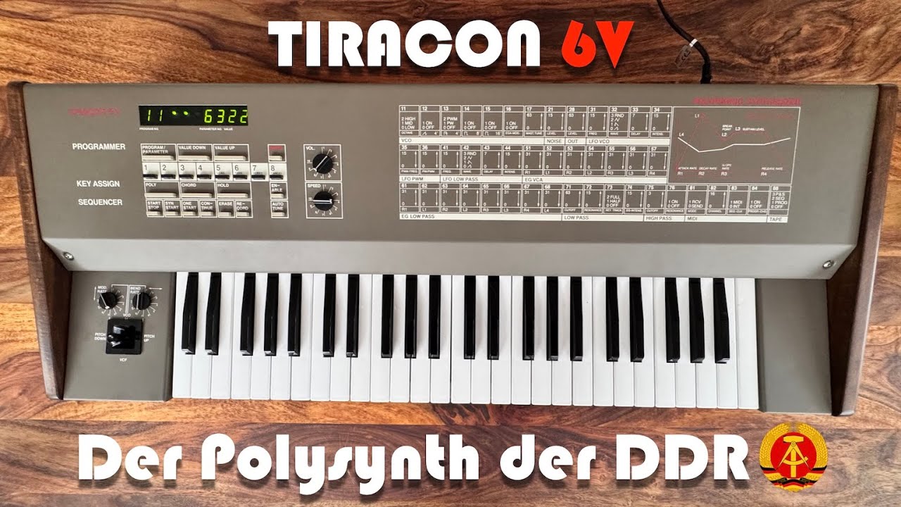# 1 Tiracon 6V   Der Polysynth aus der ehemaligen DDR  #synthesizer #synthesizermusic #ddr