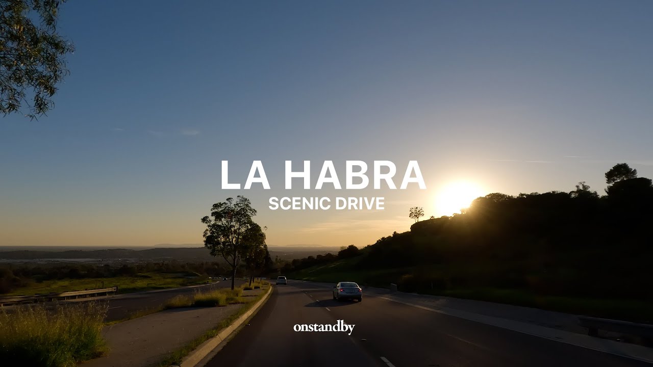 La Habra California Sunset Drive 4K