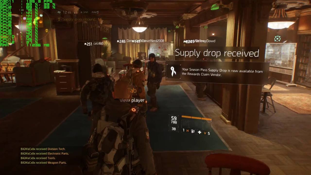 The Division - 2X SLI EVGA GTX 1080 FTW - 1080p Ultra Gameplay Performance