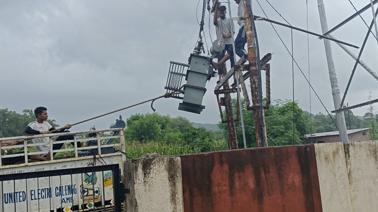 Hpsebl daliy hard work routine life vlog 45 tranformer change 63kva to 100 kva hardwork with my team