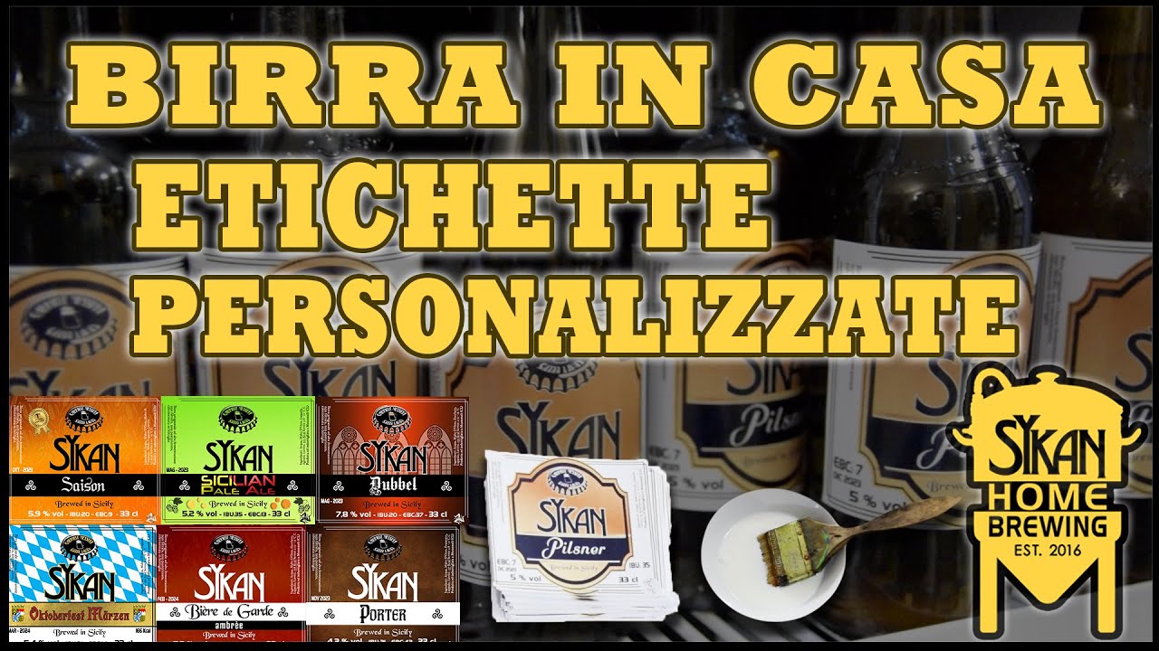 Disegnare e Stampare le ETICHETTE PERSONALIZZATE per le vostre BIRRE - Come fare la BIRRA in CASA