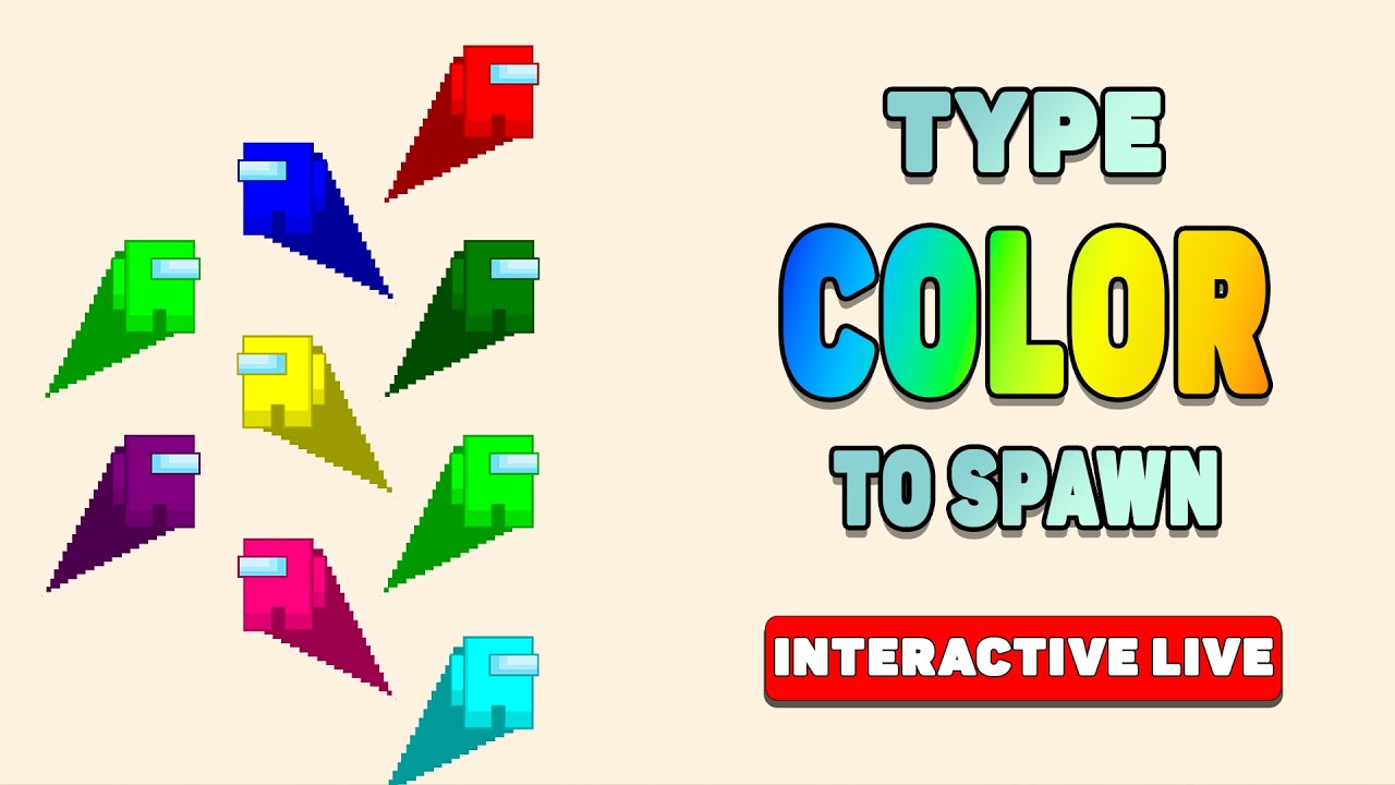 Color Battle - Type Color to Spawn | AmongUs League 🟦🟥🟨🟩 23.02.2026