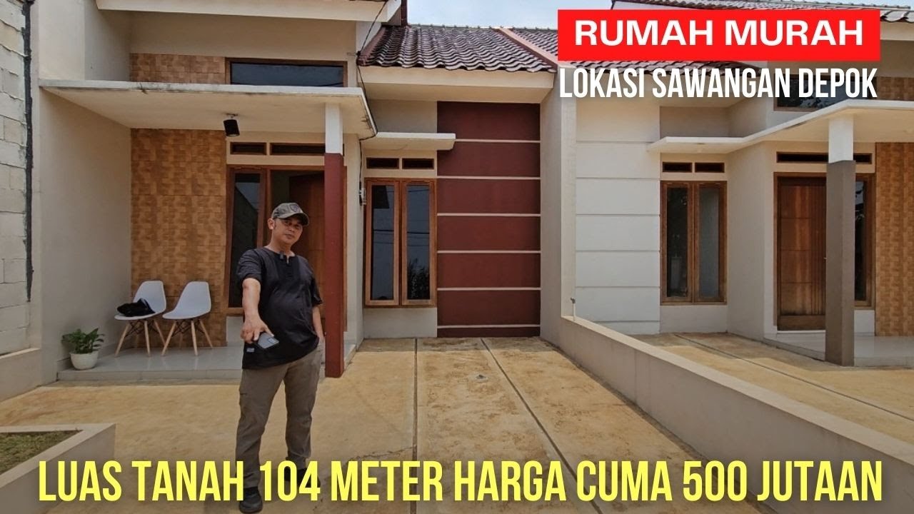 Rumah Termurah luas tanah 104 meter harga 500 jutaan lokasi Sawangan Depok