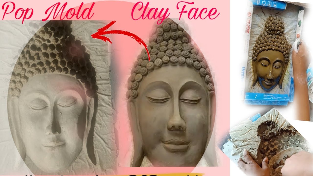 Pop Mold making process/ Buddha's face mold making process