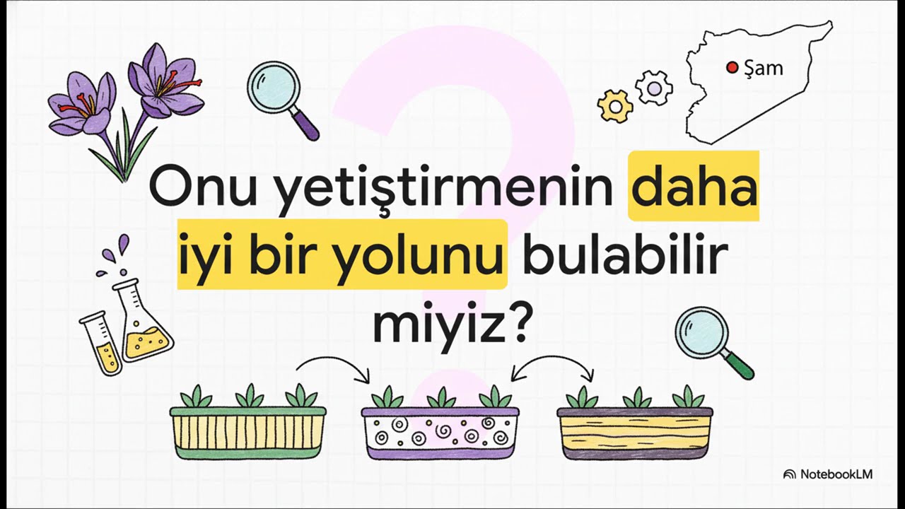 Safranın üç farklı ortamda üretilmesi ve sonuçları